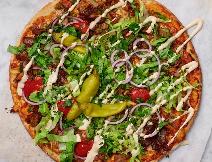 Kebab Crust Pizza